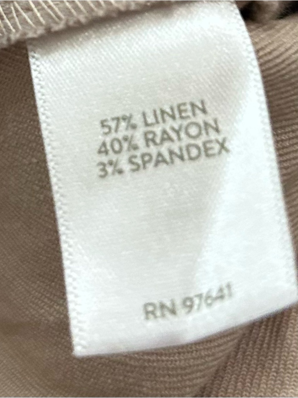 J. Jill Linen Stretch Cropped Pants Size 16 Tan Flax NEW With Tags - Picture 6 of 14